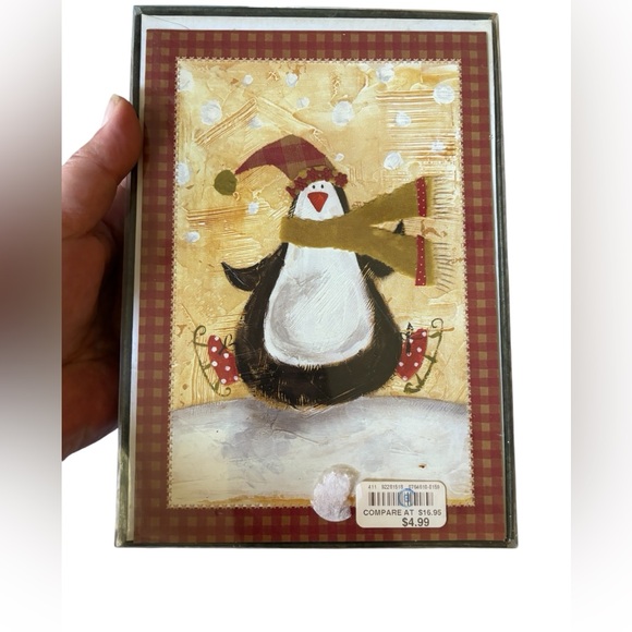 Penguin Themed Christmas Cards 3 Sets 20 Per Pack New Lot - Picture 4 of 7